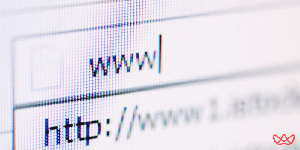 Close-up view of a web browser's address bar displaying "www" and "http://", representing the online presence and technical skills of a link building specialist key skills summary.